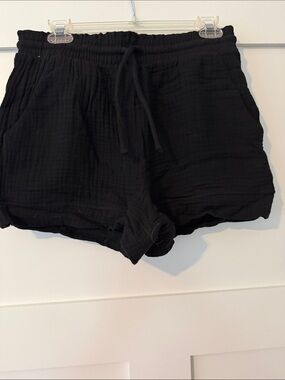 Pink Lily cotton drawstring shorts M